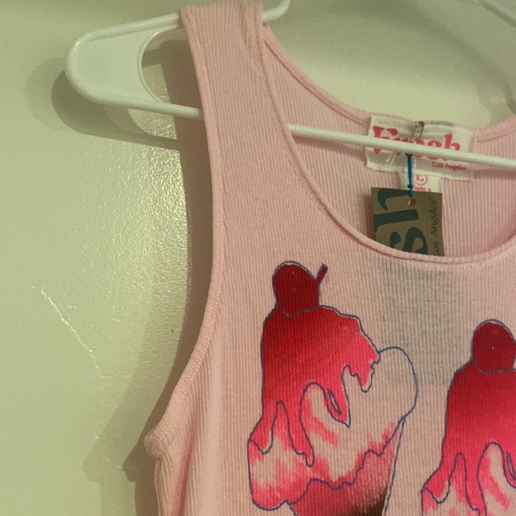 NEW Ice Cream Cone Los Angeles Pink Tank Top - Picture 6 of 12